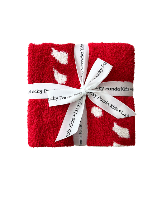 Christmas Fuzzy Blanket | Candy Cane