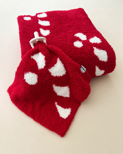 Christmas Fuzzy Blanket | Candy Cane