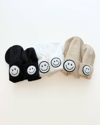 Smiley Baby Kids Beanie | Black